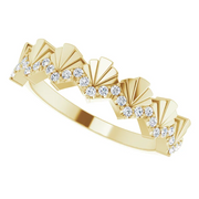 14K Yellow 1/6 CTW Diamond Vintage-Inspired Anniversary Band-