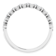 14K White 3/8 CTW Diamond Anniversary Band-