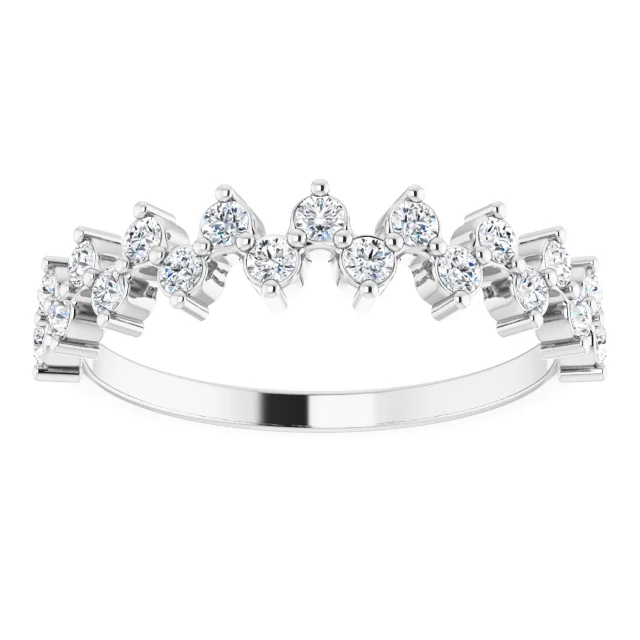 14K White 3/8 CTW Diamond Anniversary Band-