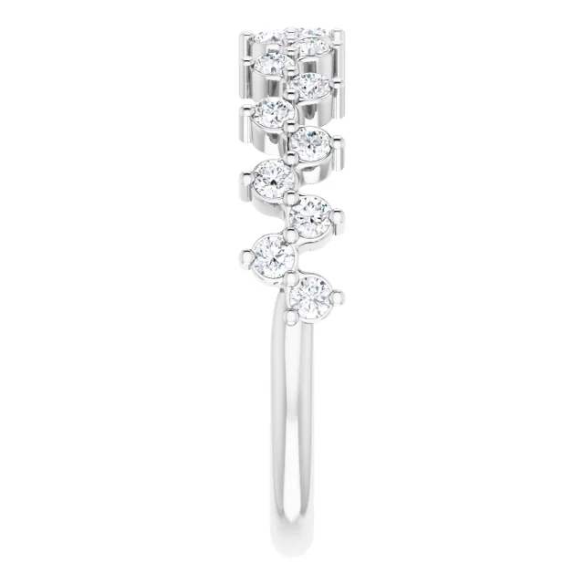 14K White 3/8 CTW Diamond Anniversary Band-