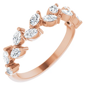 14K Rose 5/8 CTW Diamond Anniversary Band-