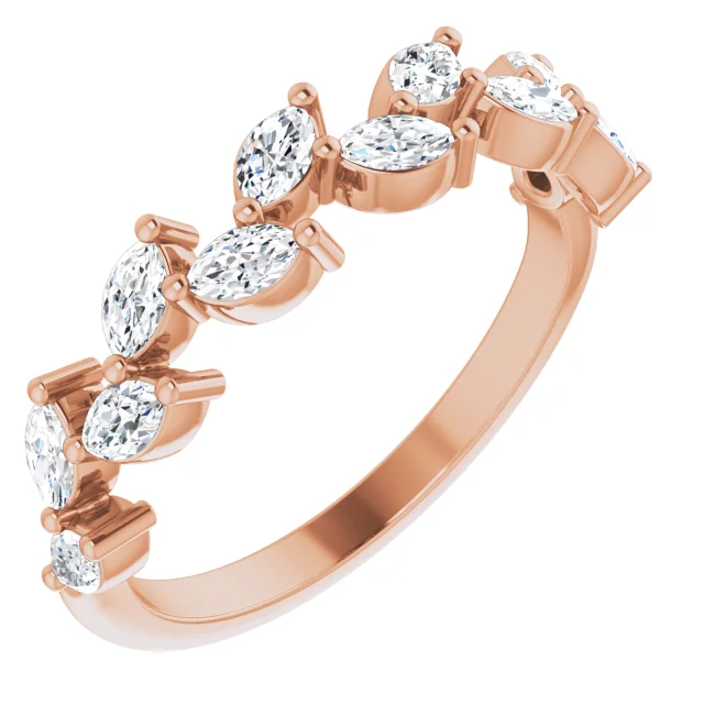 14K Rose 5/8 CTW Diamond Anniversary Band-
