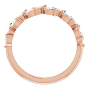 14K Rose 5/8 CTW Diamond Anniversary Band-
