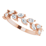 14K Rose 5/8 CTW Diamond Anniversary Band-