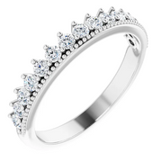 14K White 1/2 CTW Diamond Anniversary Band-