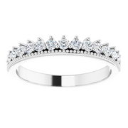 14K White 1/2 CTW Diamond Anniversary Band-