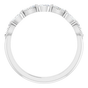 14K White 1/3 CTW Diamond Anniversary Band-