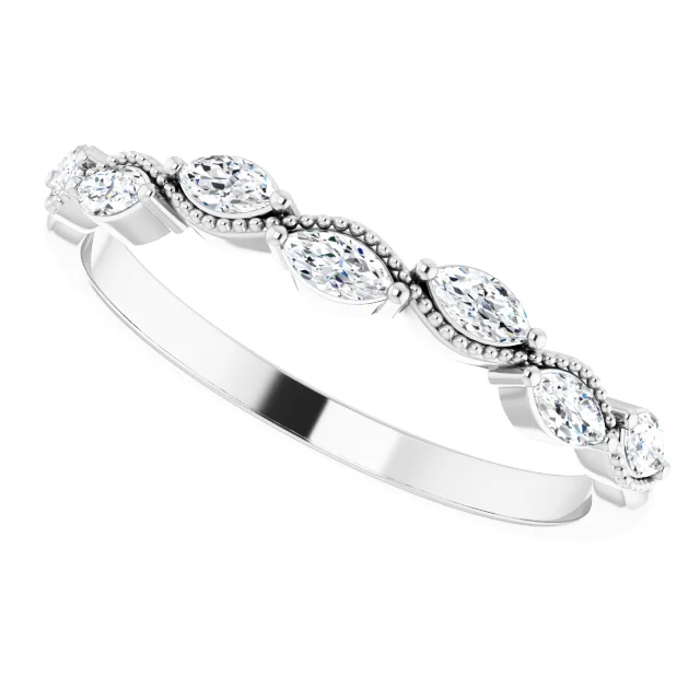 14K White 1/3 CTW Diamond Anniversary Band-