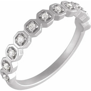 14K White 1/6 CTW Diamond Anniversary Band-
