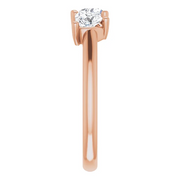 14K Rose 1 CTW Diamond Three-Stone Anniversary Band-