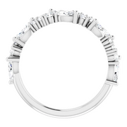 14K White 7/8 CTW Diamond Anniversary Band-