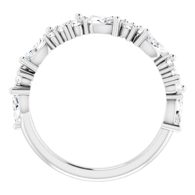 14K White 7/8 CTW Diamond Anniversary Band-
