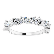 14K White 7/8 CTW Diamond Anniversary Band-