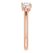14K Rose 1/3 CTW Diamond Multi-Shape Ring-
