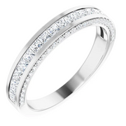 14K White 3/4 CTW Diamond Anniversary Band-