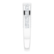 14K White 3/4 CTW Diamond Anniversary Band-