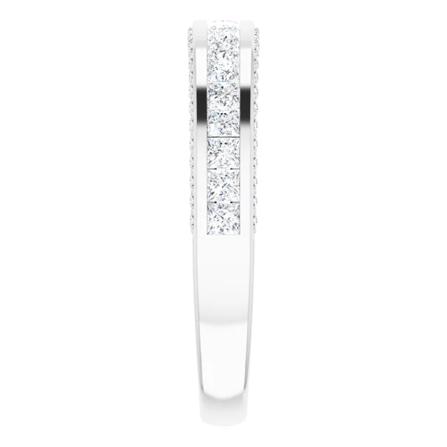 14K White 3/4 CTW Diamond Anniversary Band-
