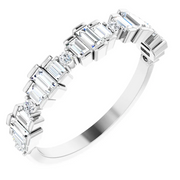 14K White 5/8 CTW Diamond Anniversary Band-
