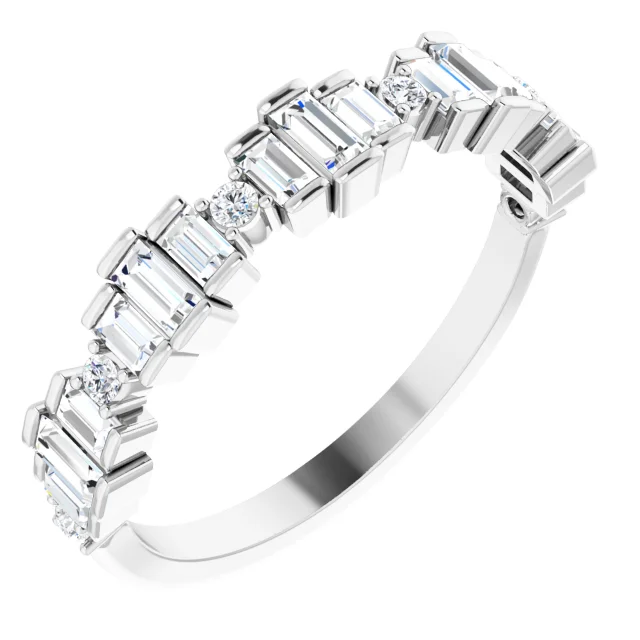 14K White 5/8 CTW Diamond Anniversary Band-