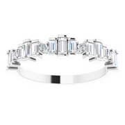 14K White 5/8 CTW Diamond Anniversary Band-