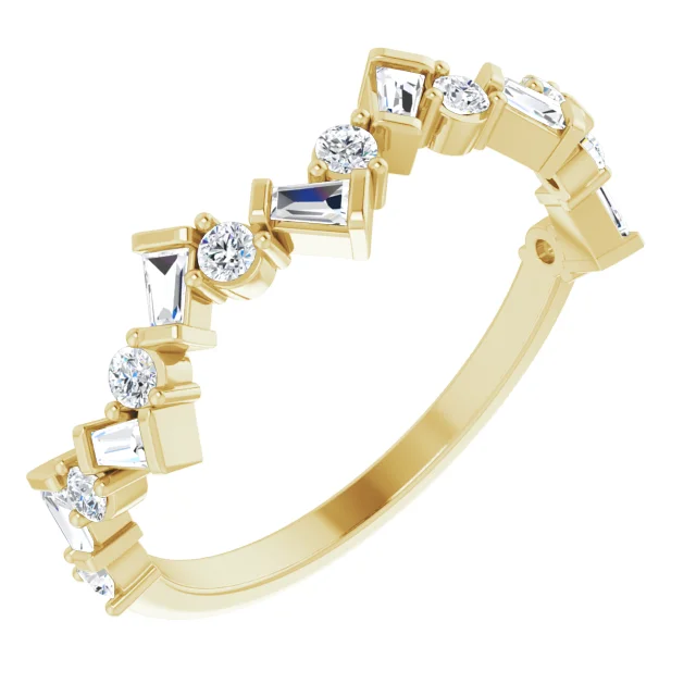 14K Yellow 1/3 CTW Diamond Anniversary Band-