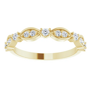 14K Yellow 1/3 CTW Diamond Anniversary Band-