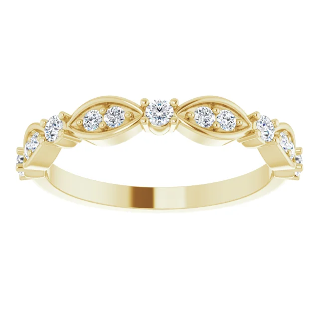 14K Yellow 1/3 CTW Diamond Anniversary Band-