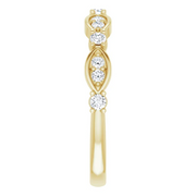 14K Yellow 1/3 CTW Diamond Anniversary Band-