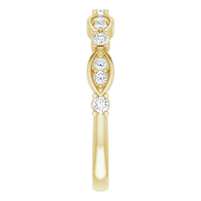 14K Yellow 1/3 CTW Diamond Anniversary Band-