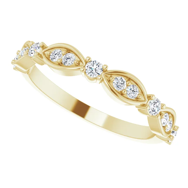 14K Yellow 1/3 CTW Diamond Anniversary Band-