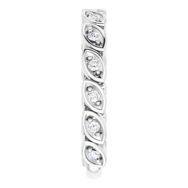 14K White 1/6 CTW Diamond Anniversary Band-