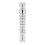 14K White 3/4 CTW Diamond Eternity Band Size 7-