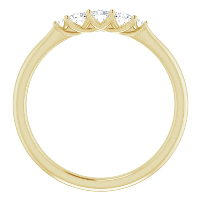 14K Yellow 1/5 CTW Diamond Anniversary Band-
