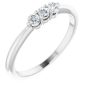 14K White 1/5 CTW Diamond Anniversary Band-