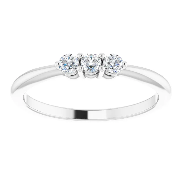 14K White 1/5 CTW Diamond Anniversary Band-