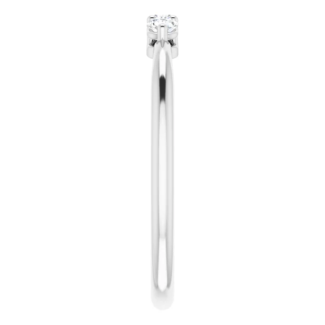 14K White 1/5 CTW Diamond Anniversary Band-