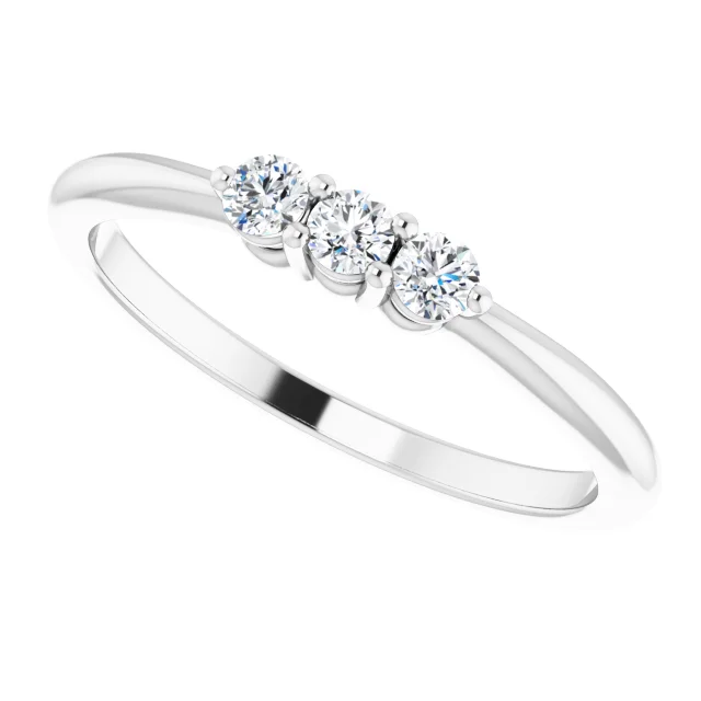 14K White 1/5 CTW Diamond Anniversary Band-