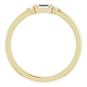14K Yellow 1/8 CTW Diamond Stackable Ring-