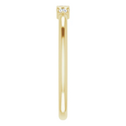 14K Yellow 1/8 CTW Diamond Stackable Ring-