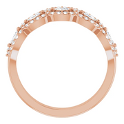 14K Rose 3/8 CTW Diamond Anniversary Band-
