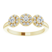 14K Yellow 3/8 CTW Diamond Anniversary Band-