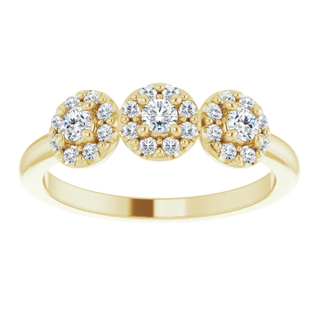 14K Yellow 3/8 CTW Diamond Anniversary Band-