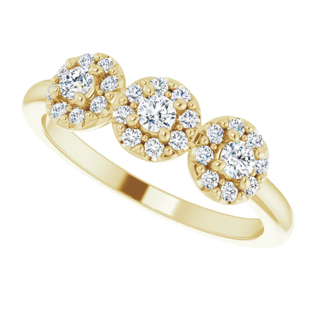 14K Yellow 3/8 CTW Diamond Anniversary Band-