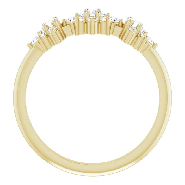 14K Yellow 3/8 CTW Diamond Anniversary Band-
