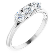 14K White 5/8 CTW Diamond Anniversary Band-