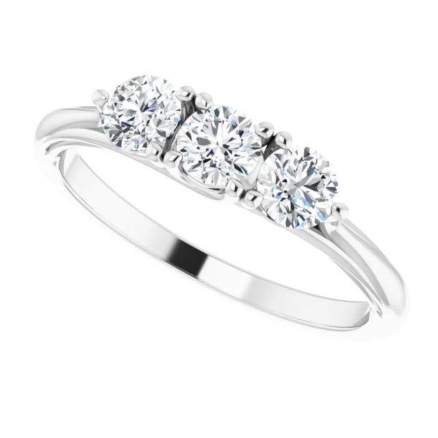 14K White 5/8 CTW Diamond Anniversary Band-