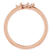 14K Rose 1/6 CTW Diamond Stackable Ring-