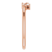 14K Rose 1/6 CTW Diamond Stackable Ring-