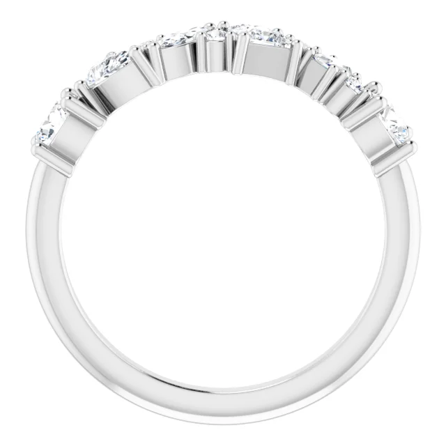 14K White 7/8 CTW Diamond Anniversary Band-