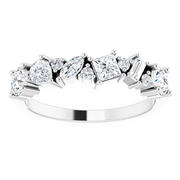 14K White 7/8 CTW Diamond Anniversary Band-